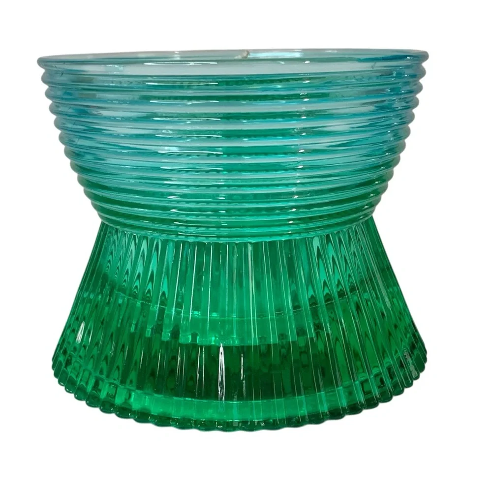 WHITE BARN Faceted Glass Candle Holder